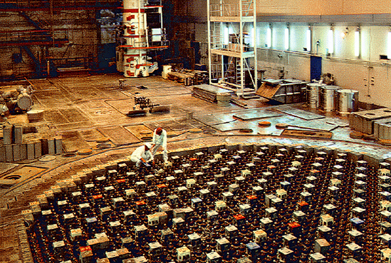 Un reactor de tipo RMKB en la central nuclear de Ignalina, en Lituania. Foto: Wikipedia
